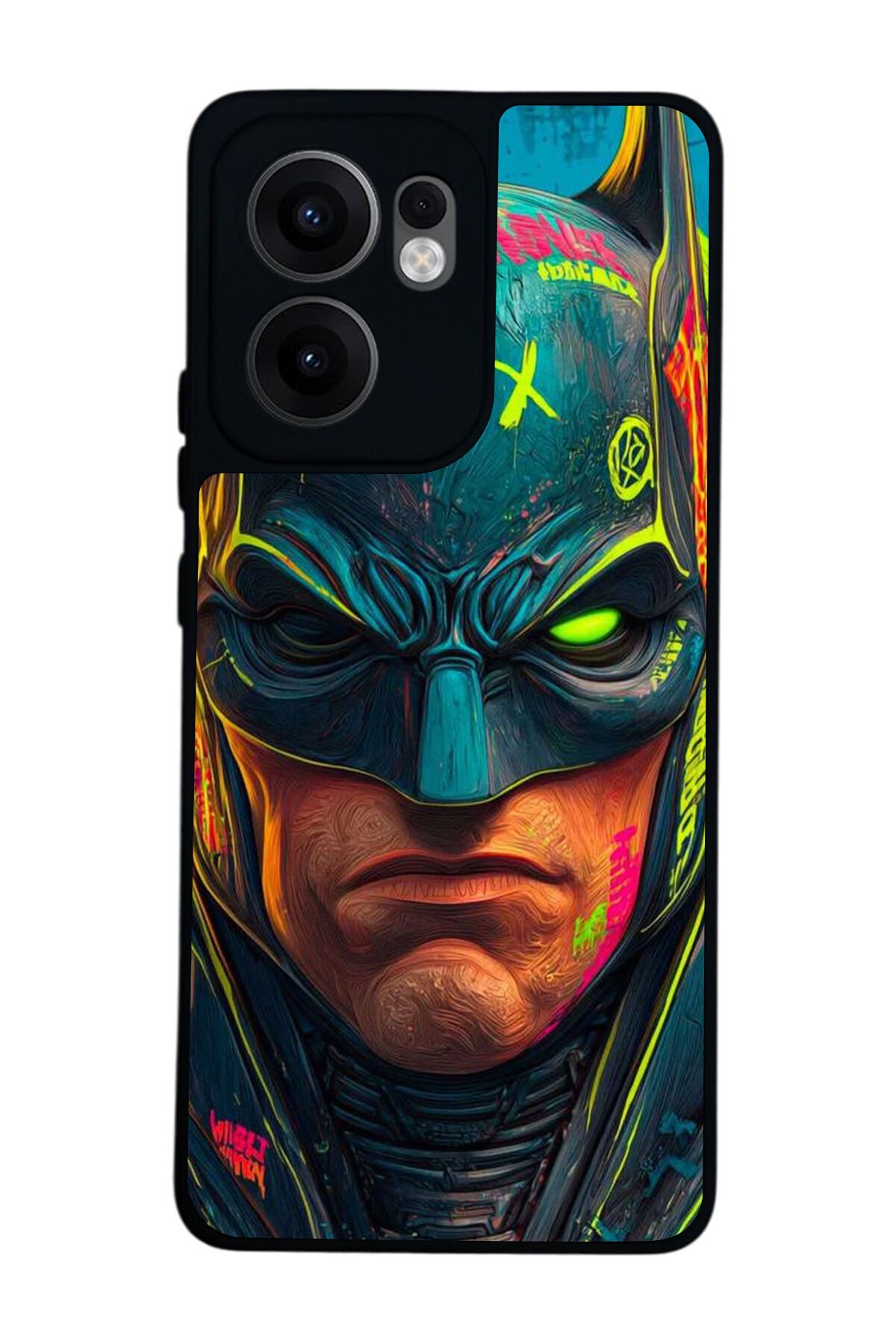 Oppo Reno 13F Uyumlu Batman Tasarımlı Glossy Premium Kılıf