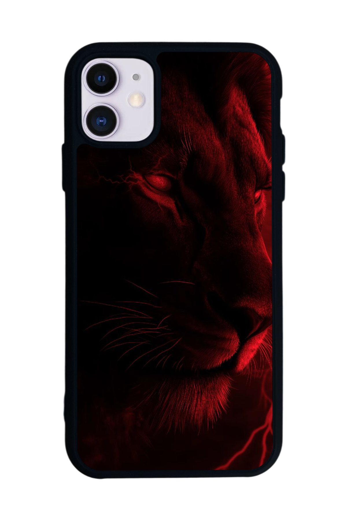 iPhone 11 Uyumlu Aslan Tasarımlı Glossy Premium Kılıf