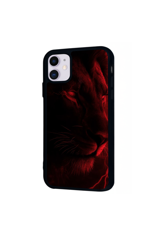 iPhone 11 Uyumlu Aslan Tasarımlı Glossy Premium Kılıf