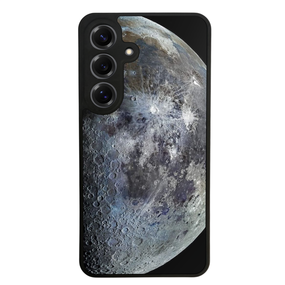 Samsung Galaxy S25 Uyumlu Ay Tasarımlı Glossy Premium Kılıf