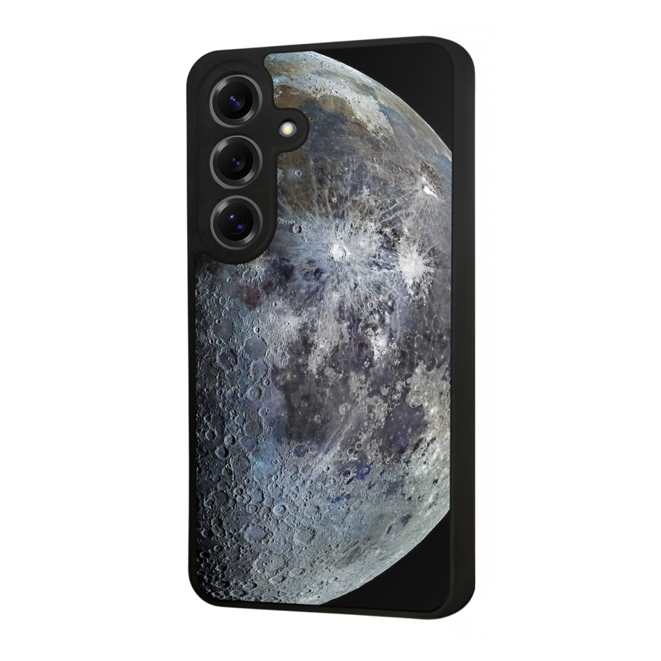 Samsung Galaxy S25 Uyumlu Ay Tasarımlı Glossy Premium Kılıf