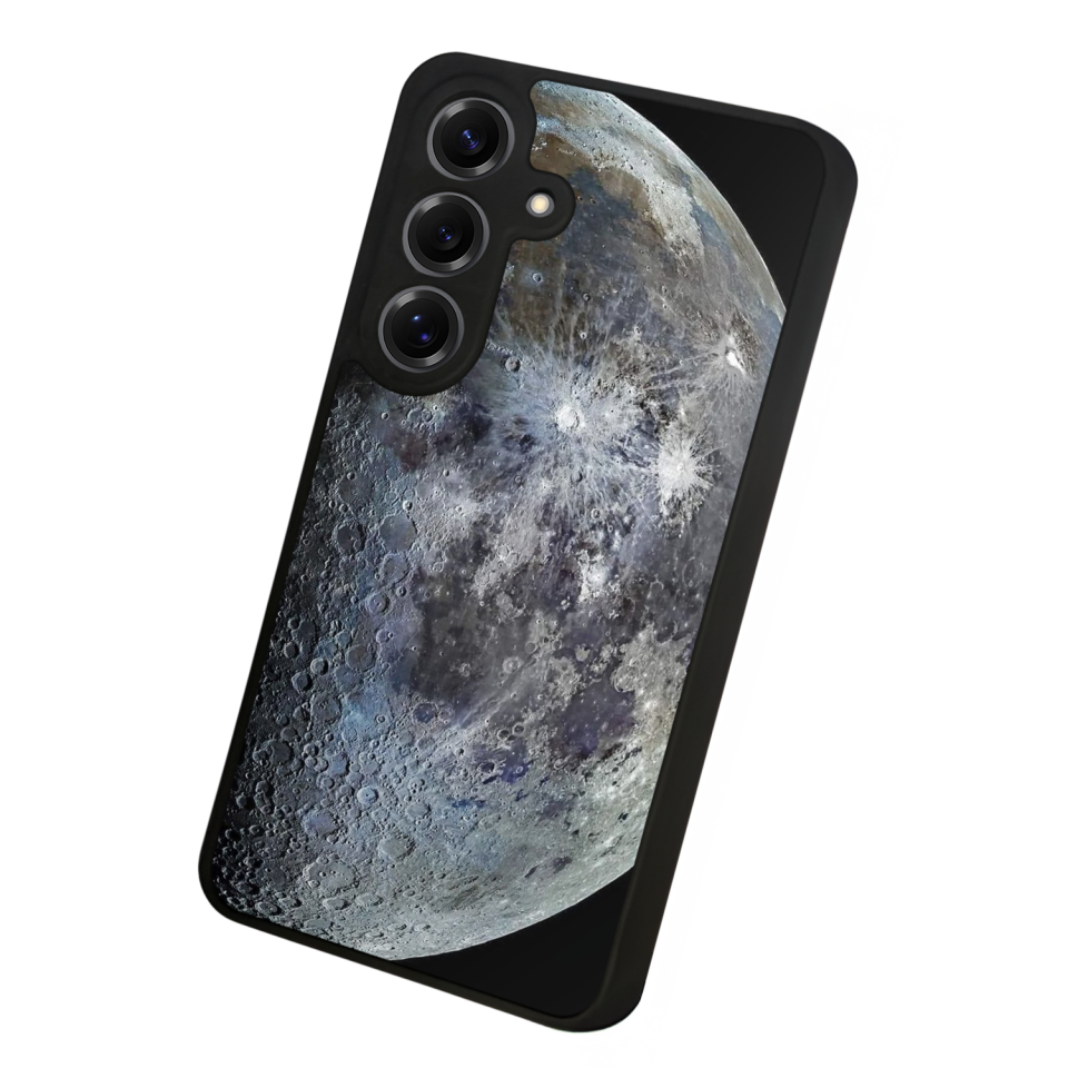 Samsung Galaxy S25 Uyumlu Ay Tasarımlı Glossy Premium Kılıf