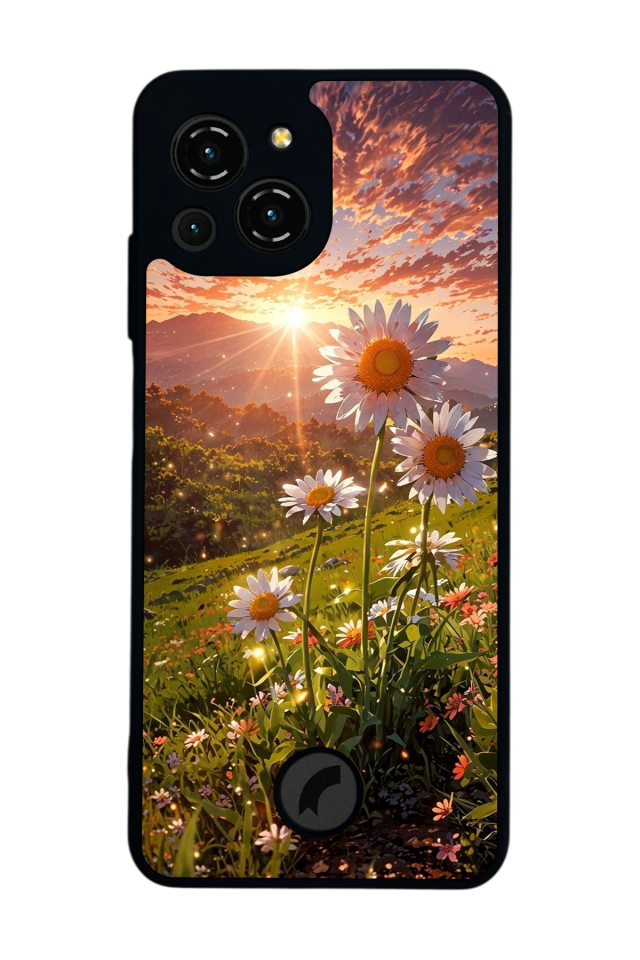 Reeder S23 Pro Max Uyumlu Cicek Tasarımlı Glossy Premium Kılıf