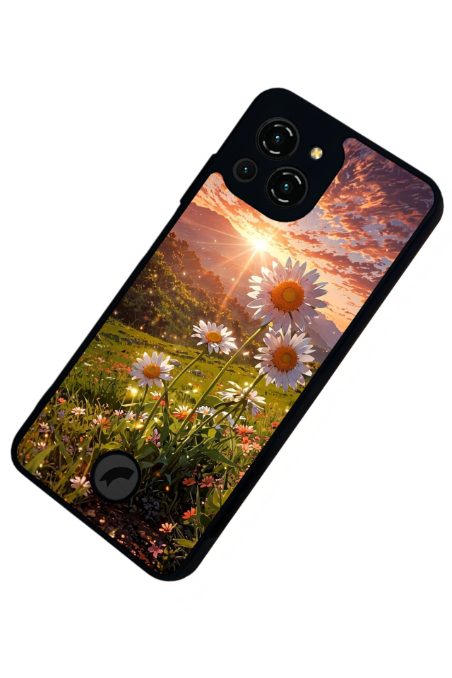 Reeder S23 Pro Max Uyumlu Cicek Tasarımlı Glossy Premium Kılıf