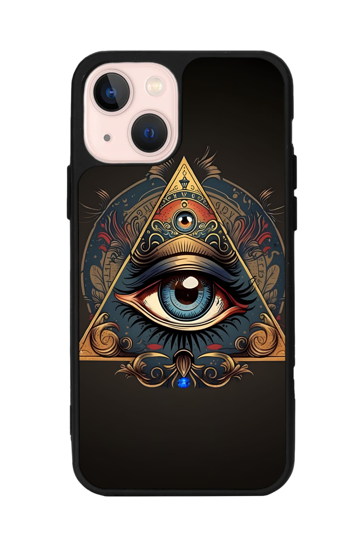 iPhone 13/14 Uyumlu Göz Tasarımlı Glossy Premium Kılıf