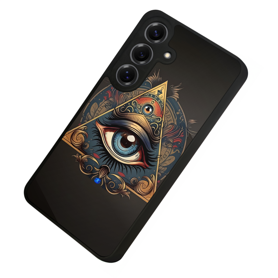 Samsung Galaxy S25 Uyumlu Göz Tasarımlı Glossy Premium Kılıf