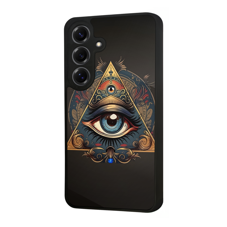 Samsung Galaxy S25 Uyumlu Göz Tasarımlı Glossy Premium Kılıf