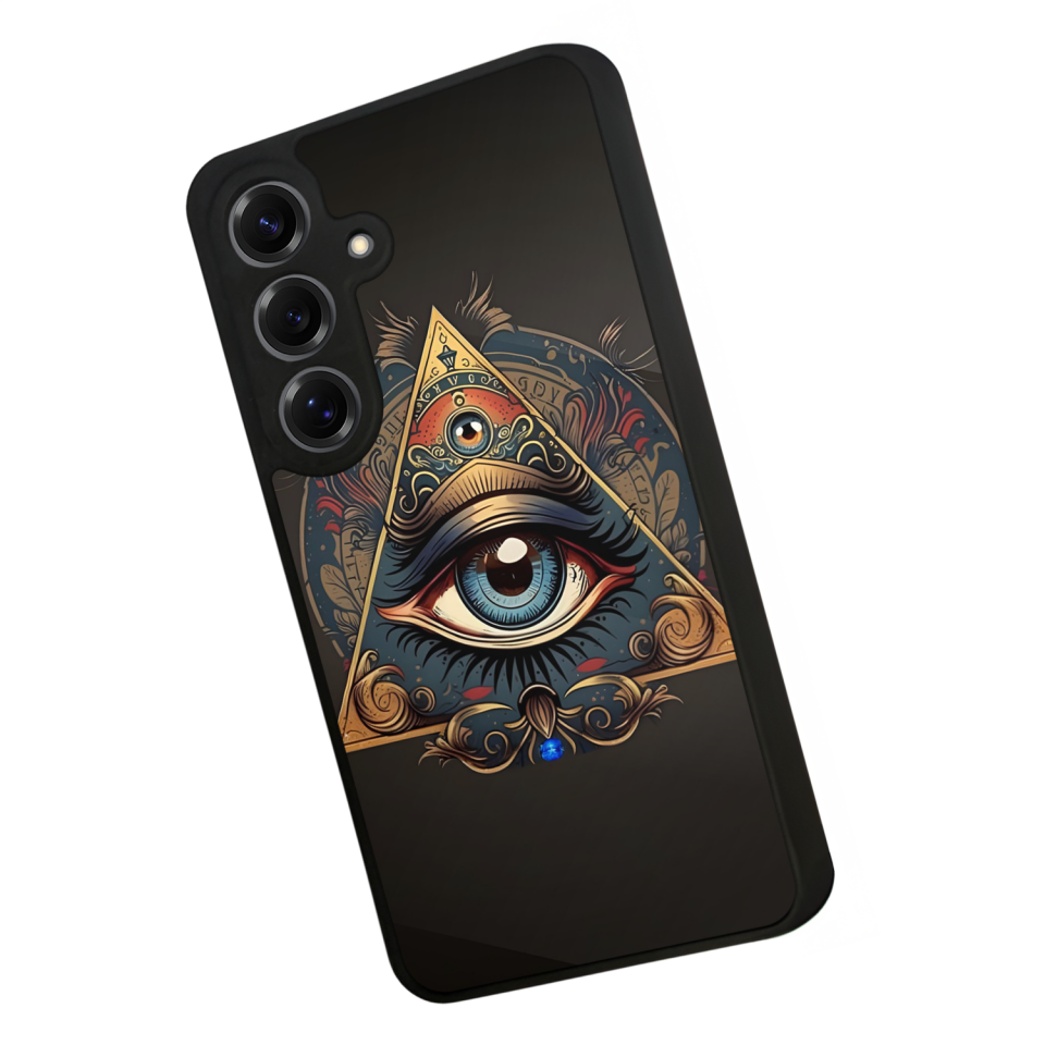 Samsung Galaxy S25 Uyumlu Göz Tasarımlı Glossy Premium Kılıf