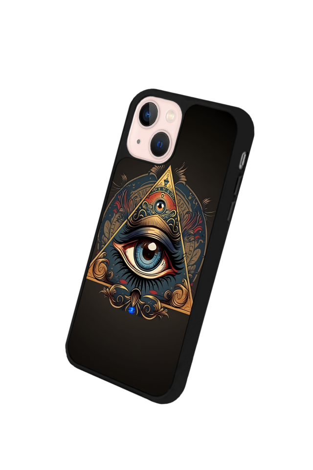 iPhone 13/14 Uyumlu Göz Tasarımlı Glossy Premium Kılıf