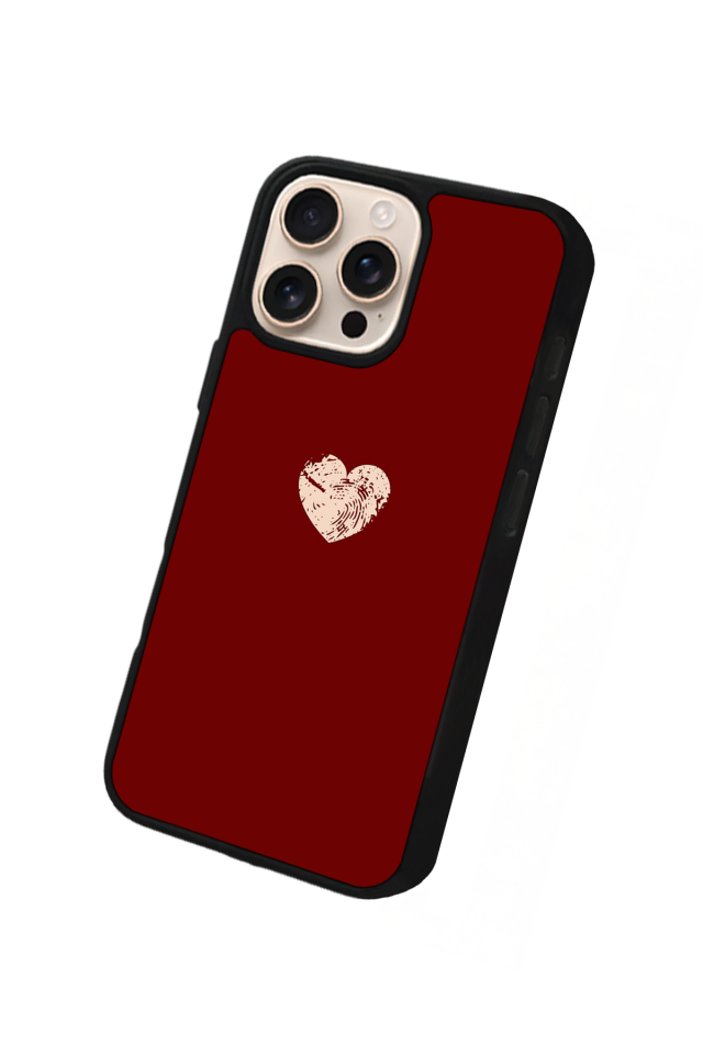 iPhone 16 Pro Max Uyumlu Kalp Love Tasarımlı Glossy Premium Kılıf