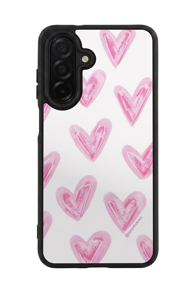 Samsung Galaxy A56 Uyumlu Kalp Love Tasarımlı Glossy Premium Kılıf