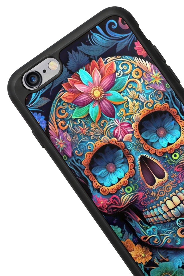 iPhone 6s Plus Uyumlu KuruKafa Tasarımlı Glossy Premium Kılıf