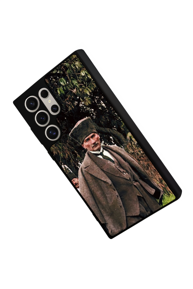 Samsung Galaxy S23 Ultra Uyumlu Mustafa Kemal Ataturk Tasarımlı Glossy Premium Kılıf