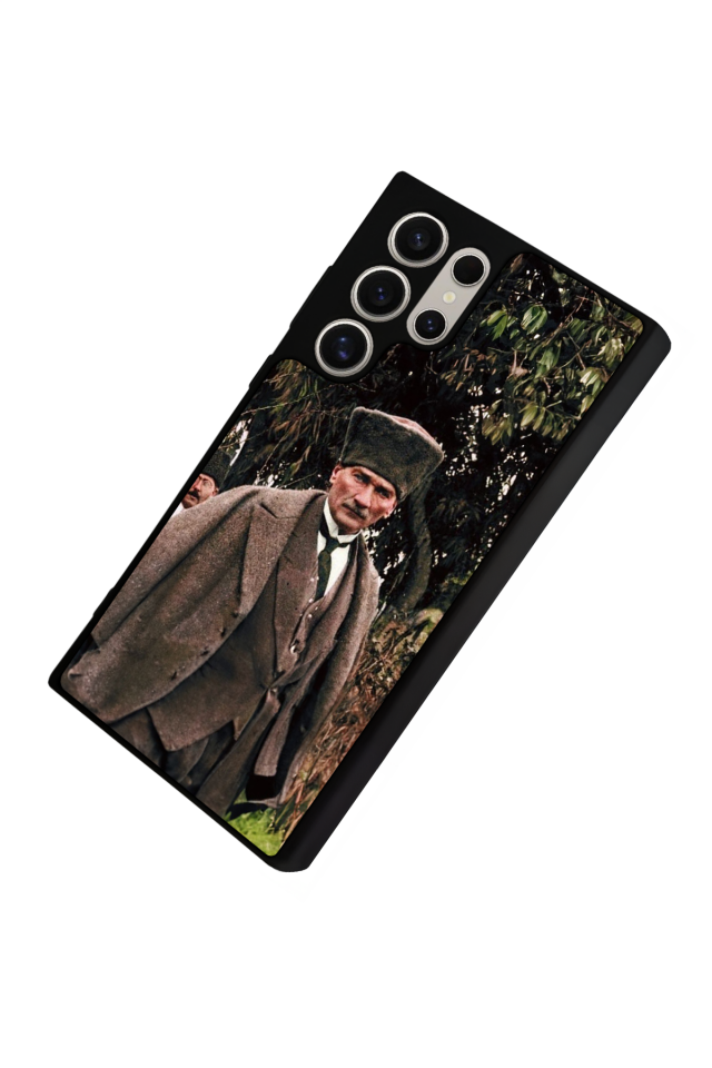 Samsung Galaxy S23 Ultra Uyumlu Mustafa Kemal Ataturk Tasarımlı Glossy Premium Kılıf