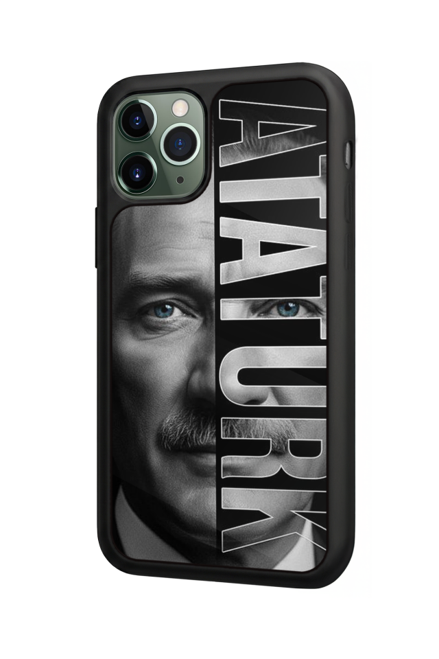 iPhone 11 Pro Uyumlu Mustafa Kemal Ataturk Tasarımlı Glossy Premium Kılıf