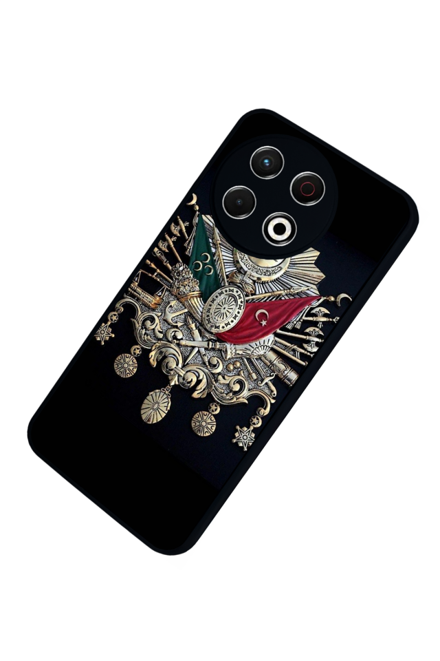 Tecno Spark 30 Pro Uyumlu Osmanli Tugrasi Tasarımlı Glossy Premium Kılıf