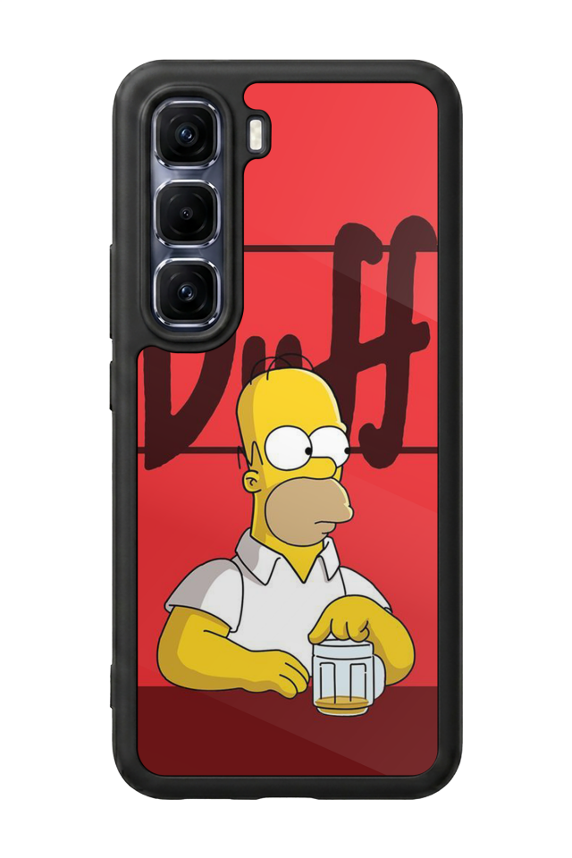 Infinix Hot 60 Pro Plus Uyumlu The Simpsons Tasarımlı Glossy Premium Kılıf