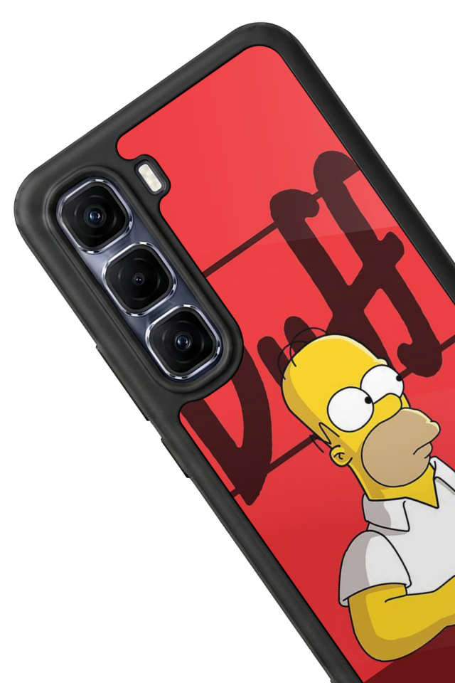 Infinix Hot 60 Pro Plus Uyumlu The Simpsons Tasarımlı Glossy Premium Kılıf