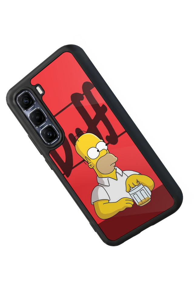 Infinix Hot 60 Pro Plus Uyumlu The Simpsons Tasarımlı Glossy Premium Kılıf