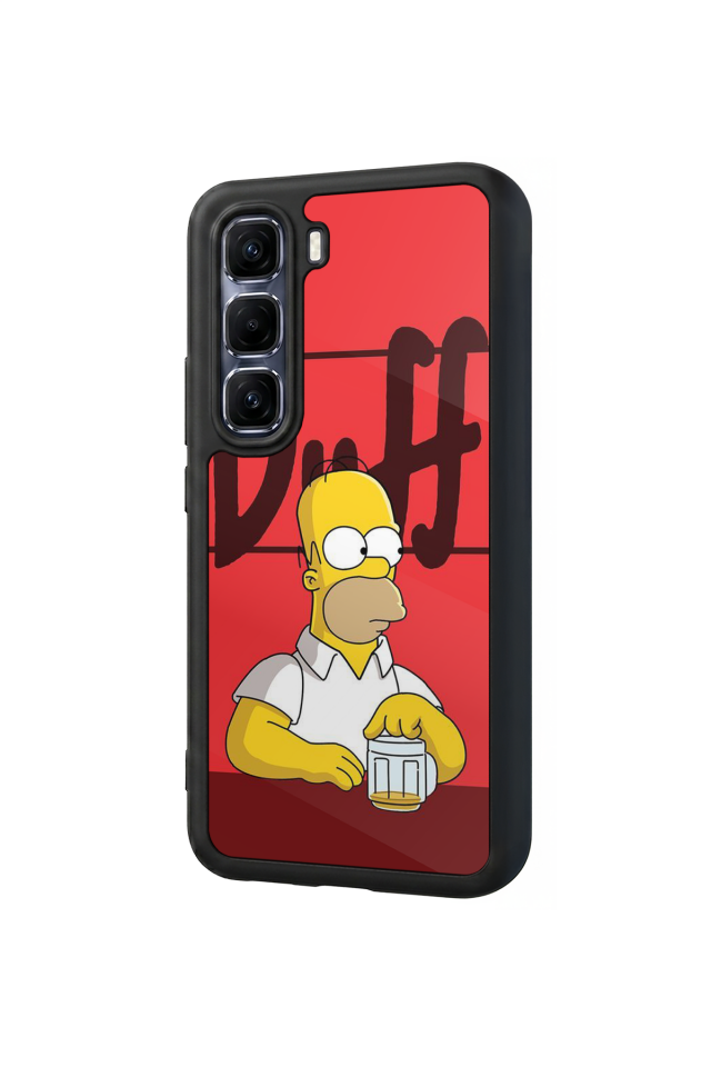 Infinix Hot 60 Pro Plus Uyumlu The Simpsons Tasarımlı Glossy Premium Kılıf