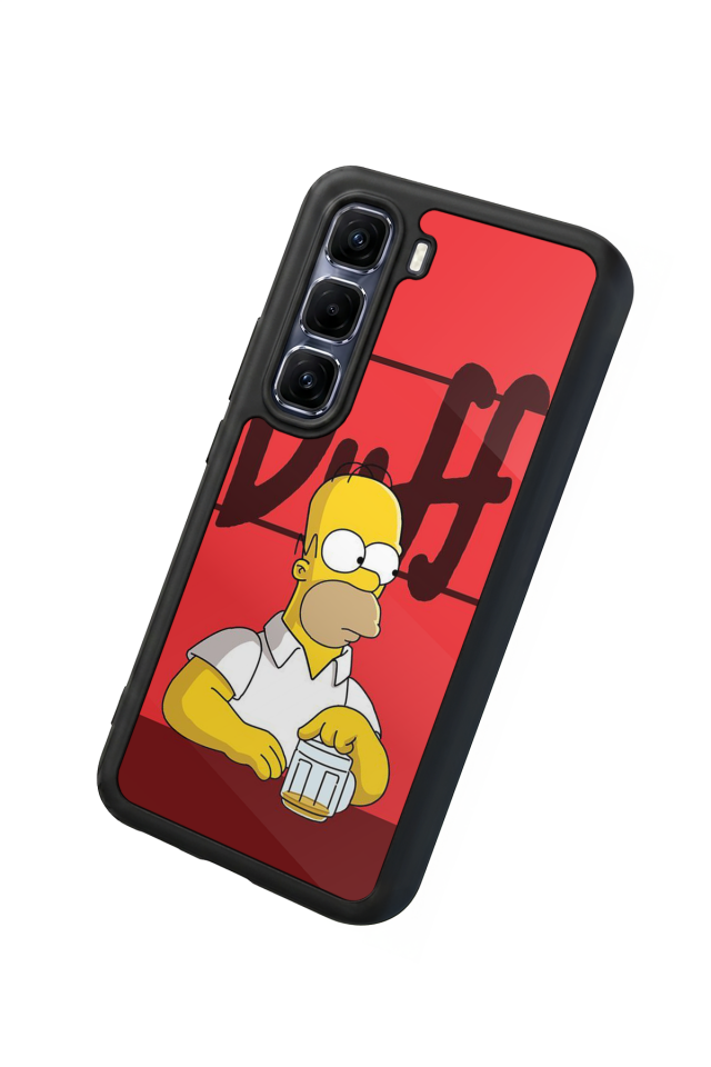 Infinix Hot 60 Pro Plus Uyumlu The Simpsons Tasarımlı Glossy Premium Kılıf