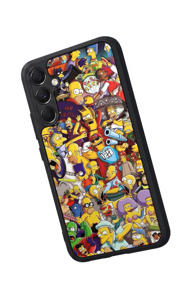 Samsung Galaxy A34 Uyumlu The Simpsons Tasarımlı Glossy Premium Kılıf