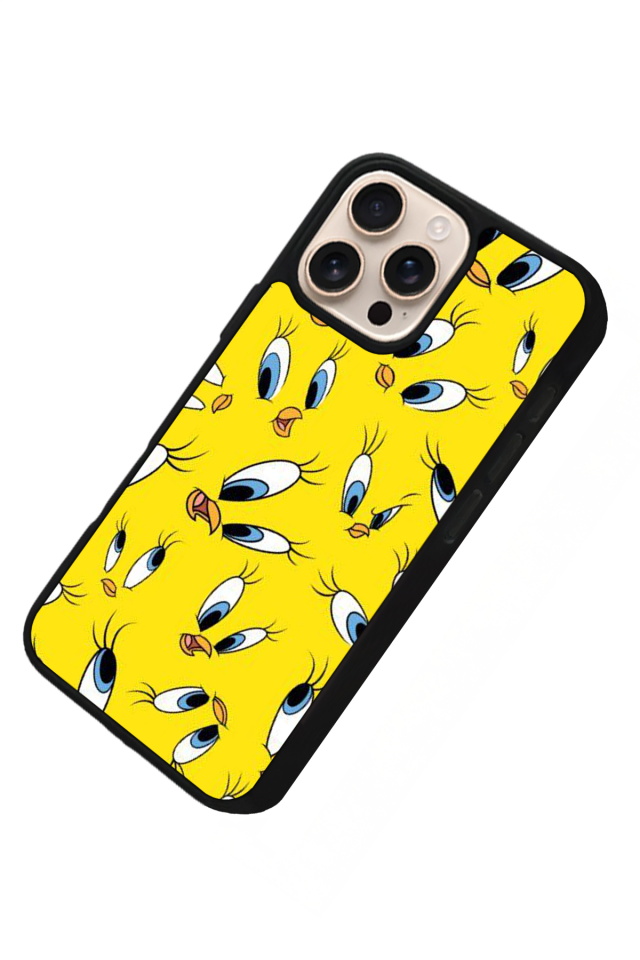 iPhone 14 Pro Max Uyumlu Tweety Tasarımlı Glossy Premium Kılıf