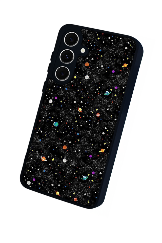 Samsung Galaxy A16 Uyumlu Uzay Tasarımlı Glossy Premium Kılıf