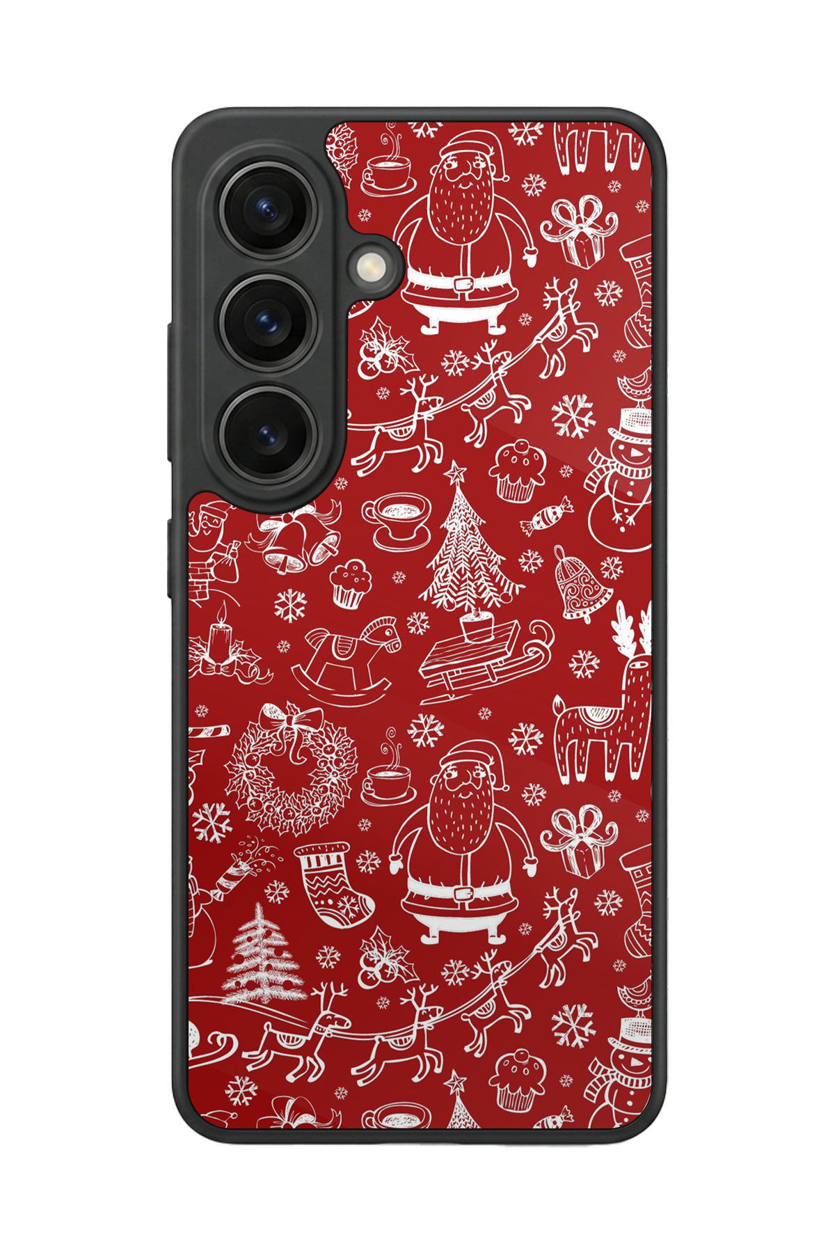 Samsung Galaxy S26 Uyumlu Yilbasi Christmas Tasarımlı Glossy Premium Kılıf