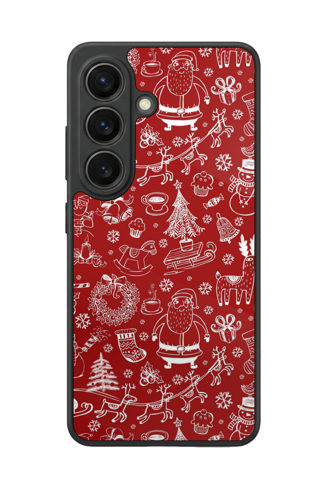 Samsung Galaxy S26 Uyumlu Yilbasi Christmas Tasarımlı Glossy Premium Kılıf