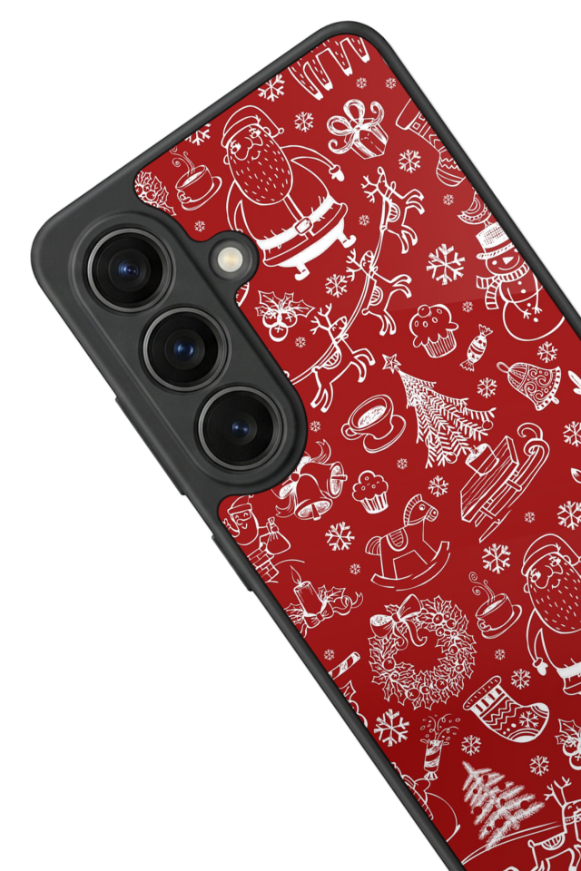 Samsung Galaxy S26 Uyumlu Yilbasi Christmas Tasarımlı Glossy Premium Kılıf