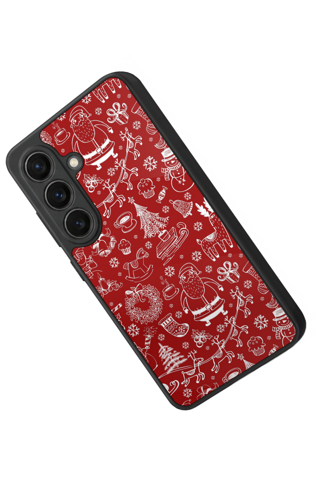 Samsung Galaxy S26 Uyumlu Yilbasi Christmas Tasarımlı Glossy Premium Kılıf