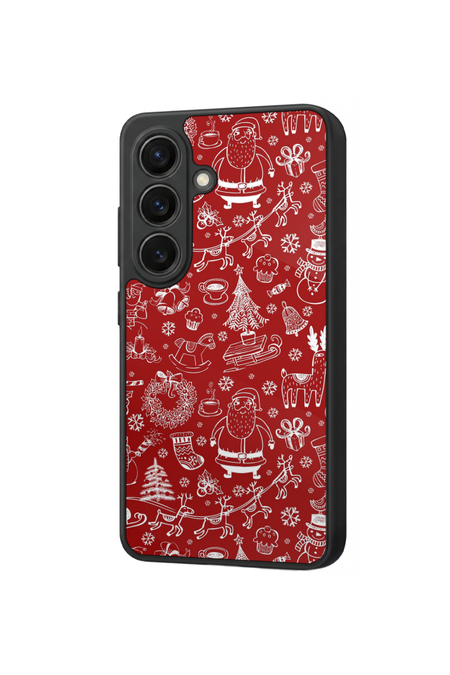 Samsung Galaxy S26 Uyumlu Yilbasi Christmas Tasarımlı Glossy Premium Kılıf