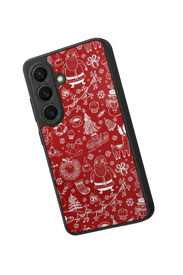 Samsung Galaxy S26 Uyumlu Yilbasi Christmas Tasarımlı Glossy Premium Kılıf