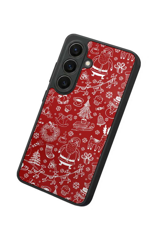 Samsung Galaxy S26 Uyumlu Yilbasi Christmas Tasarımlı Glossy Premium Kılıf