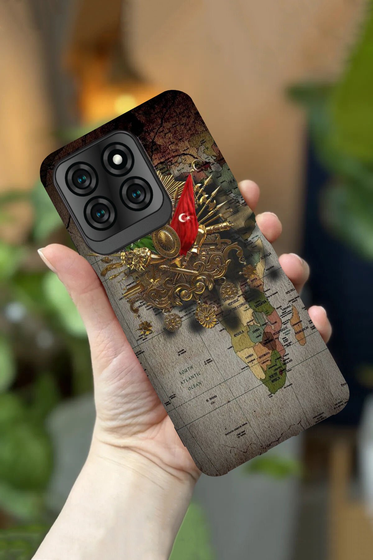 Reeder S71 Uyumlu Kamera Korumalı Osmanlı Desenli HD Baskılı Silikon Kılıf
