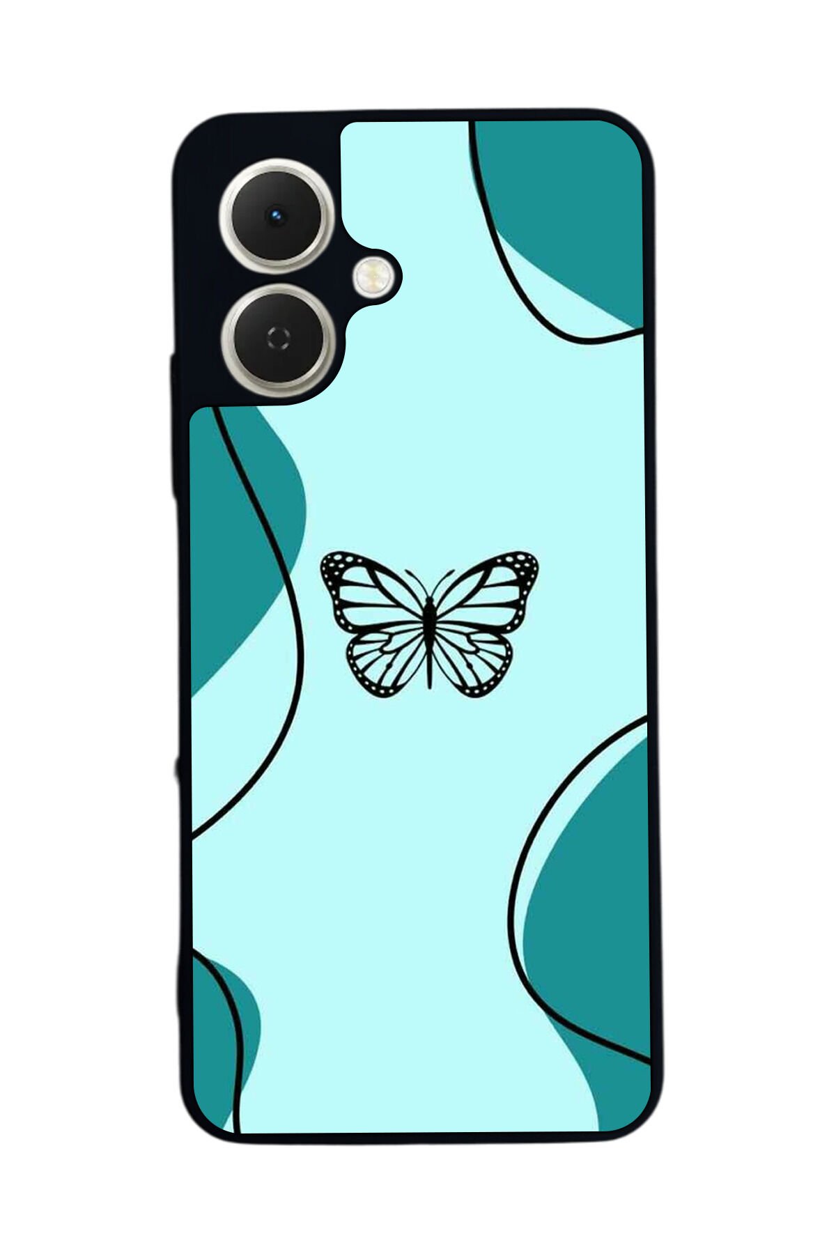 Tecno Spark GO 2 Uyumlu Kelebek Tasarımlı Glossy Premium Kılıf