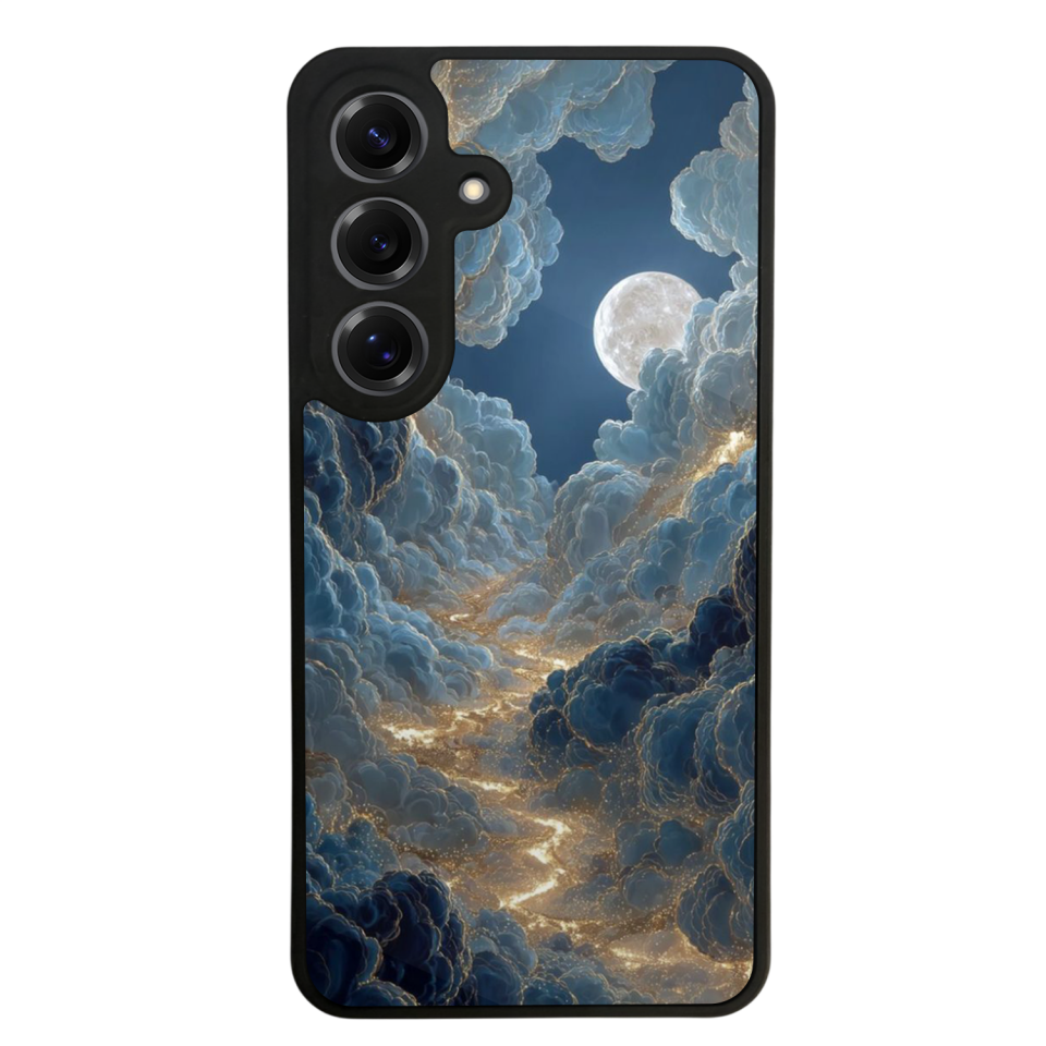 Samsung Galaxy S25 Uyumlu Ay Tasarımlı Glossy Premium Kılıf