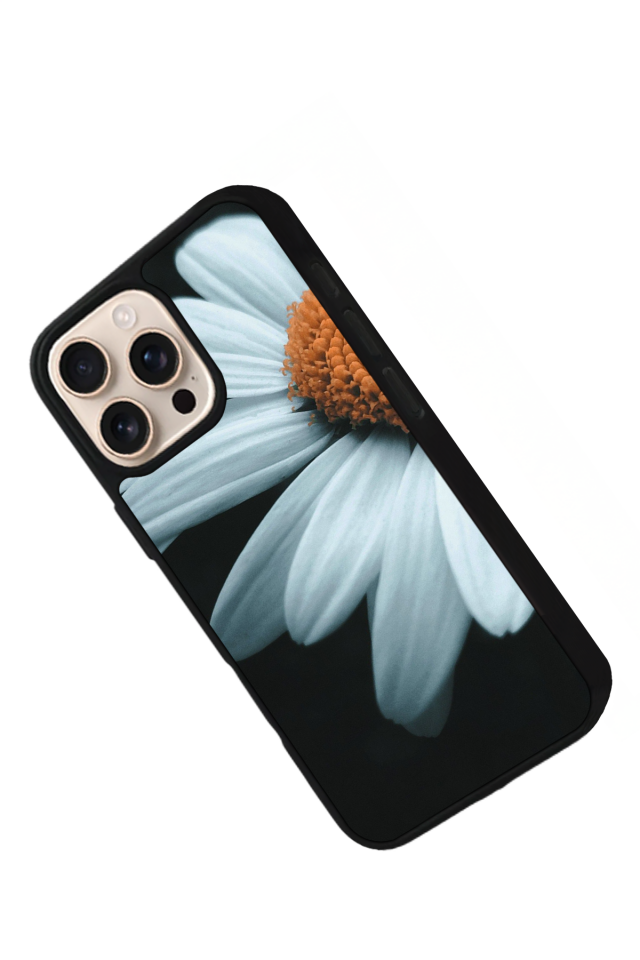 iPhone 16 Pro Uyumlu Cicek Tasarımlı Glossy Premium Kılıf