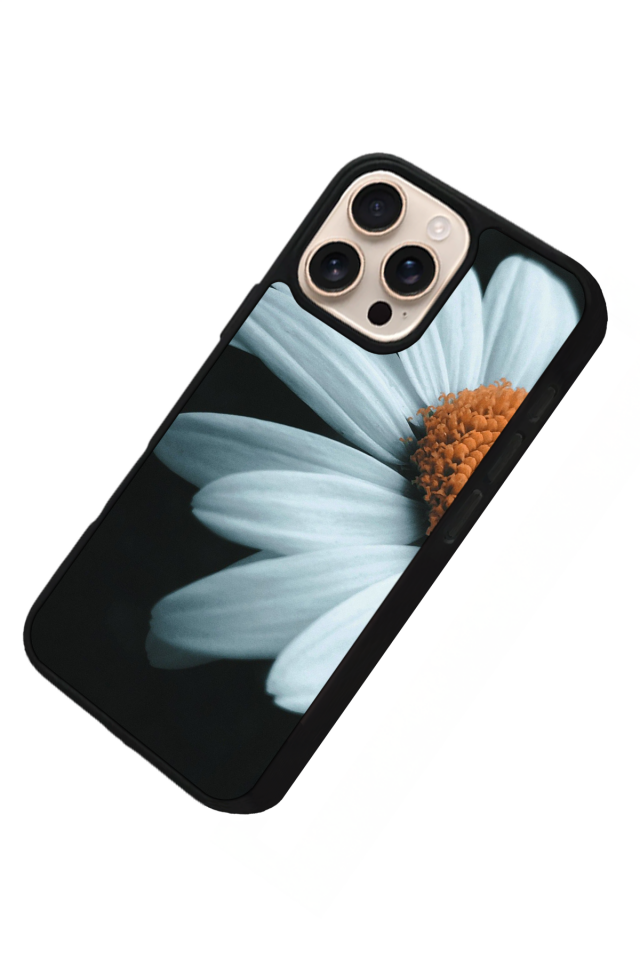 iPhone 16 Pro Uyumlu Cicek Tasarımlı Glossy Premium Kılıf