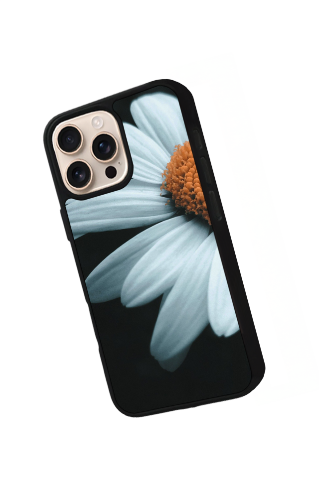 iPhone 16 Pro Uyumlu Cicek Tasarımlı Glossy Premium Kılıf
