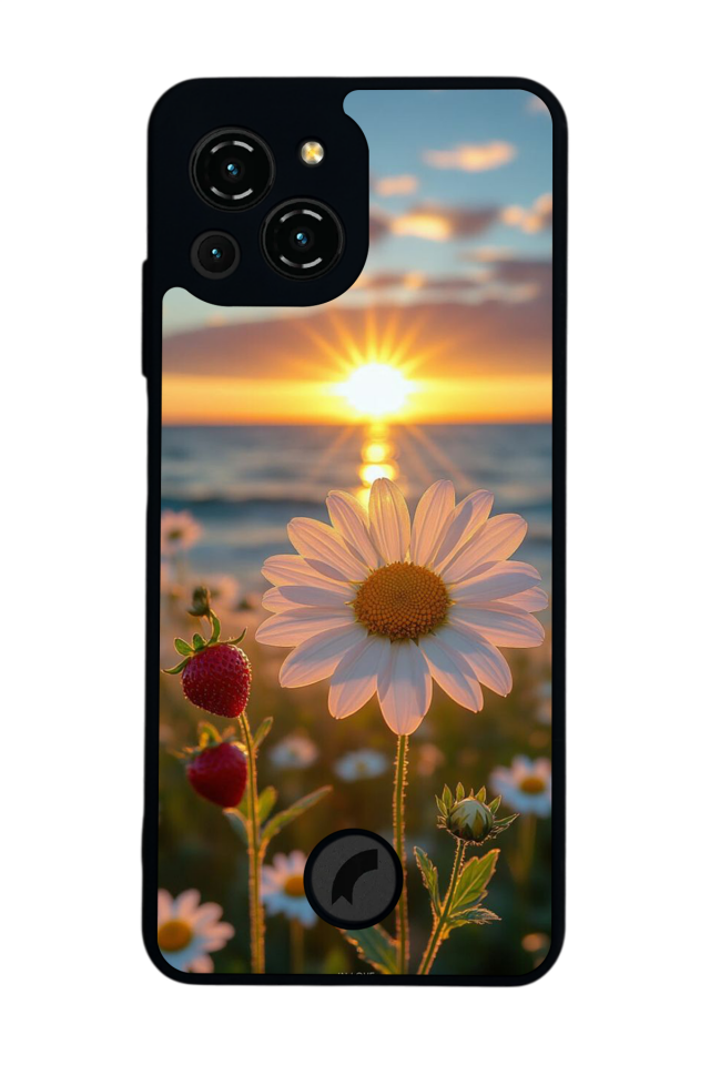 Reeder S23 Pro Max Uyumlu Cicek Tasarımlı Glossy Premium Kılıf