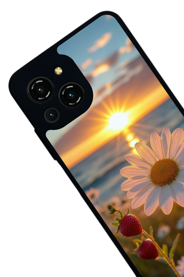 Reeder S23 Pro Max Uyumlu Cicek Tasarımlı Glossy Premium Kılıf