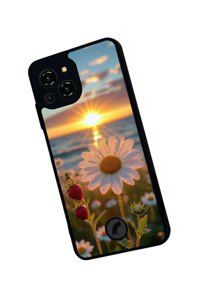 Reeder S23 Pro Max Uyumlu Cicek Tasarımlı Glossy Premium Kılıf