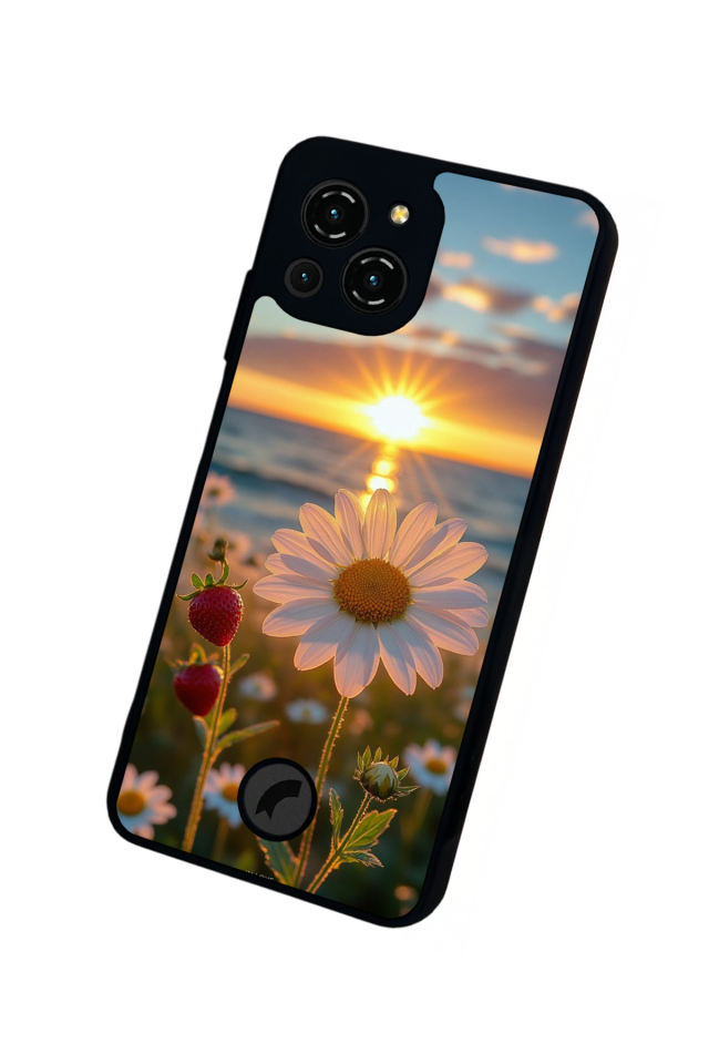 Reeder S23 Pro Max Uyumlu Cicek Tasarımlı Glossy Premium Kılıf