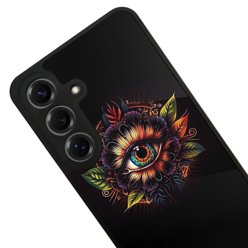 Samsung Galaxy S25 Uyumlu Göz Tasarımlı Glossy Premium Kılıf