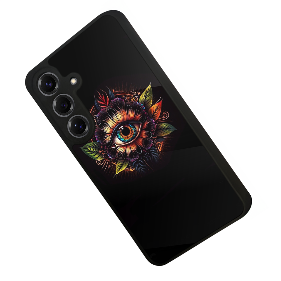 Samsung Galaxy S25 Uyumlu Göz Tasarımlı Glossy Premium Kılıf