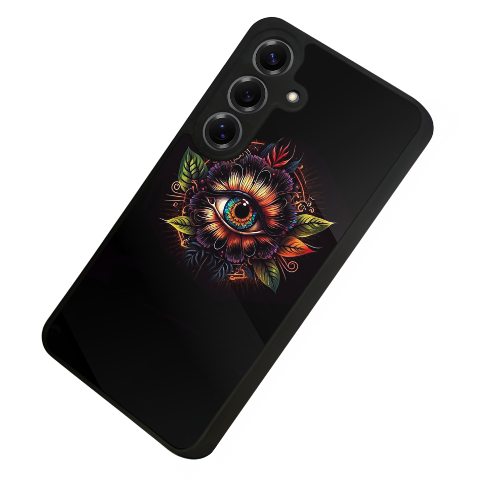 Samsung Galaxy S25 Uyumlu Göz Tasarımlı Glossy Premium Kılıf