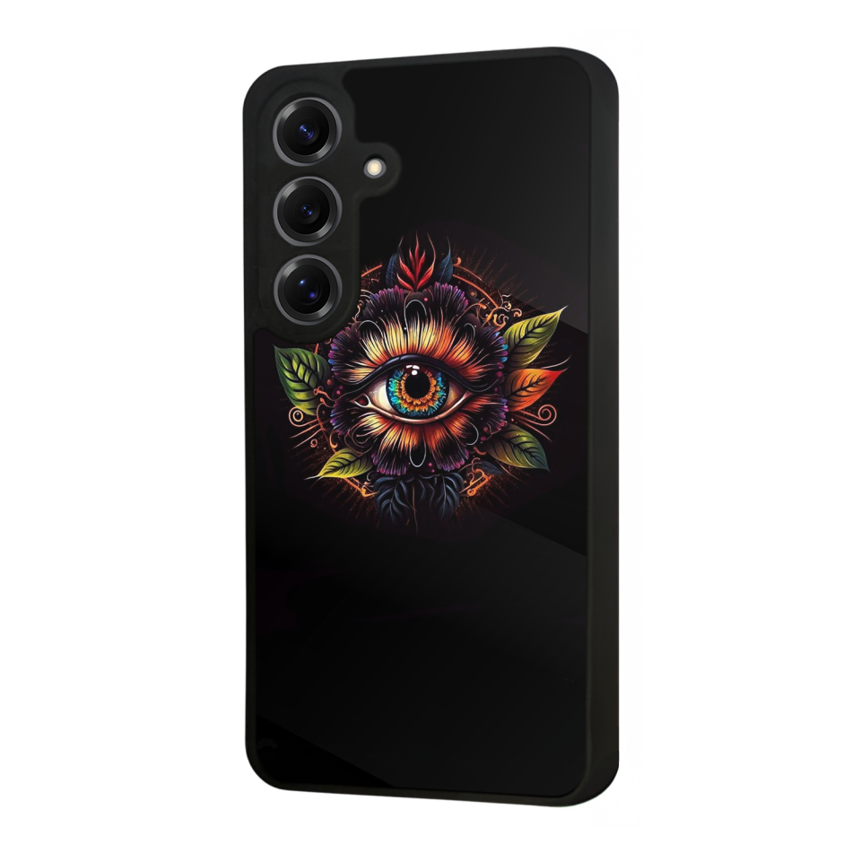 Samsung Galaxy S25 Uyumlu Göz Tasarımlı Glossy Premium Kılıf