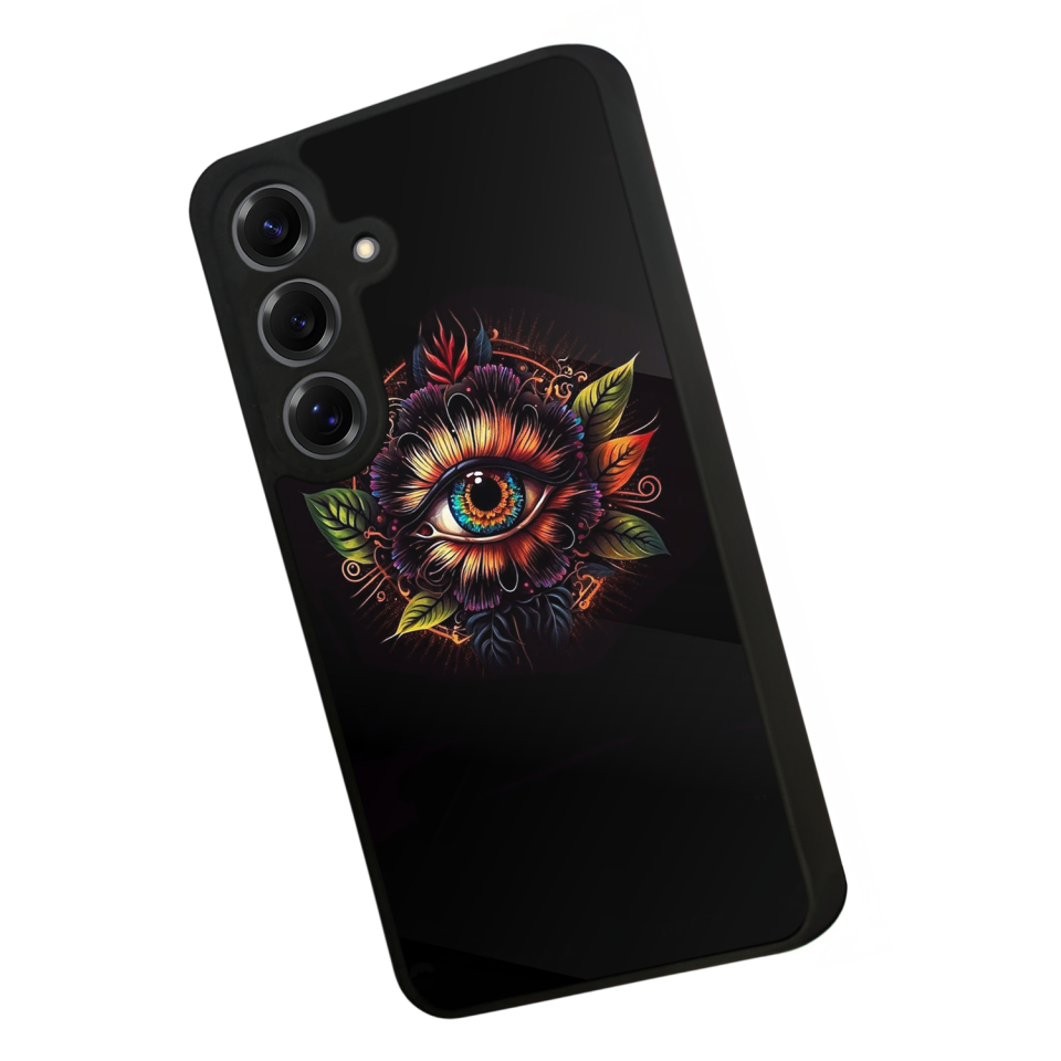 Samsung Galaxy S25 Uyumlu Göz Tasarımlı Glossy Premium Kılıf